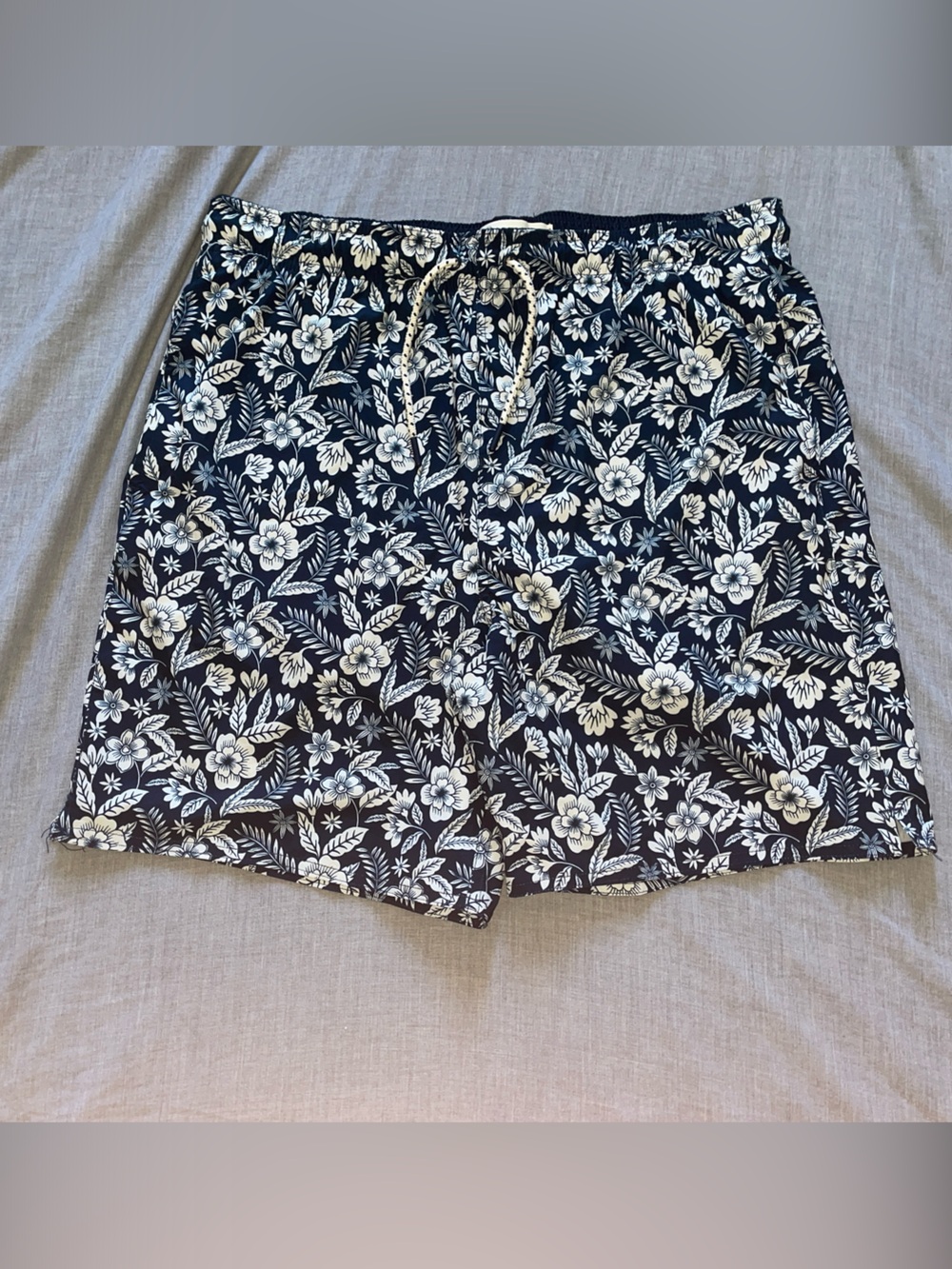 Laguna B Navy Floral Men’s Swim Trunks